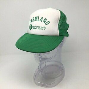 Vtg Farmland Nutrena Cargill Ag Farm Snapback IN Mesh Hat Cap Trucker Farmer